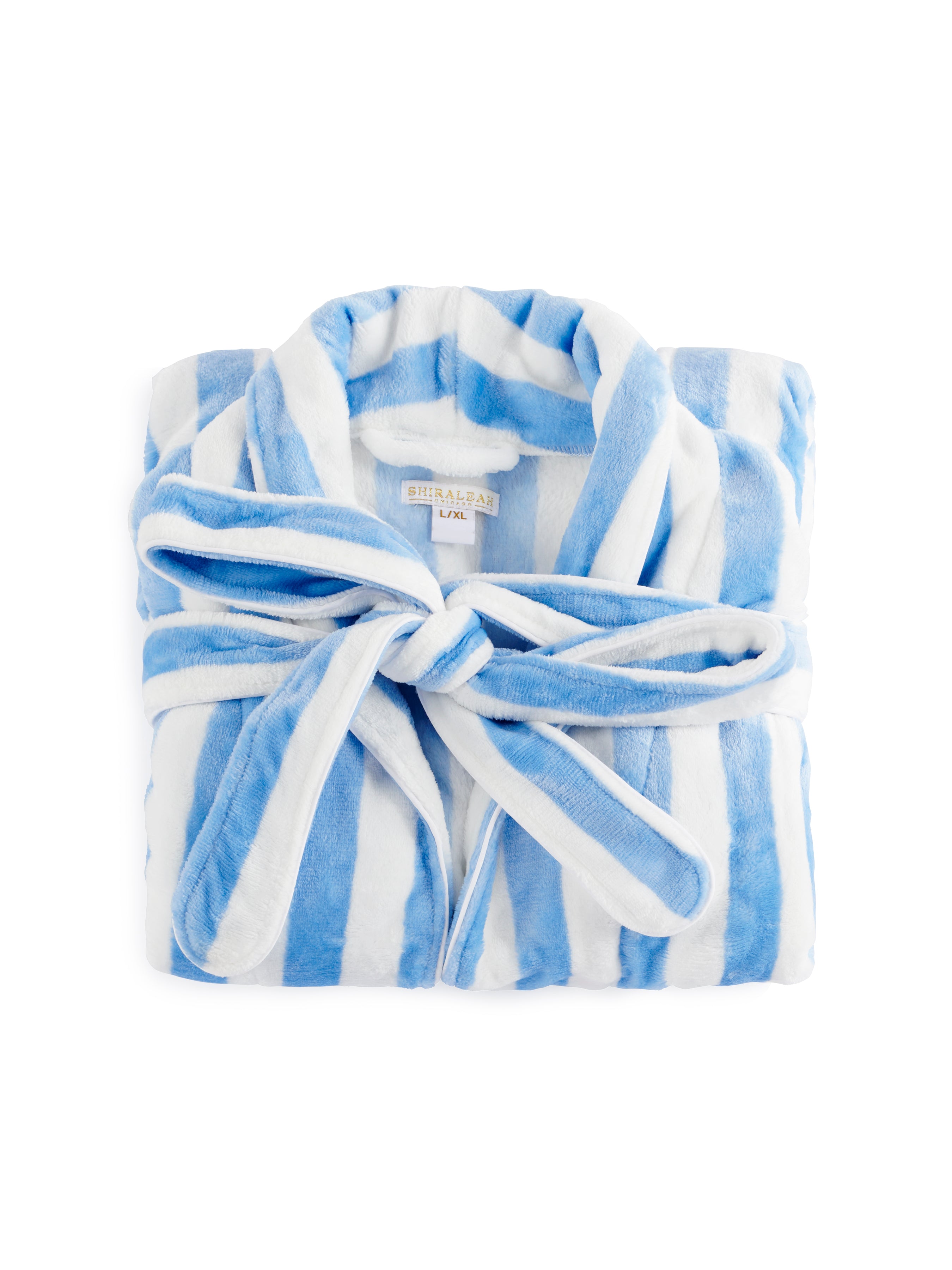 Shiraleah Helena Stripe Robe, Sky L/XL