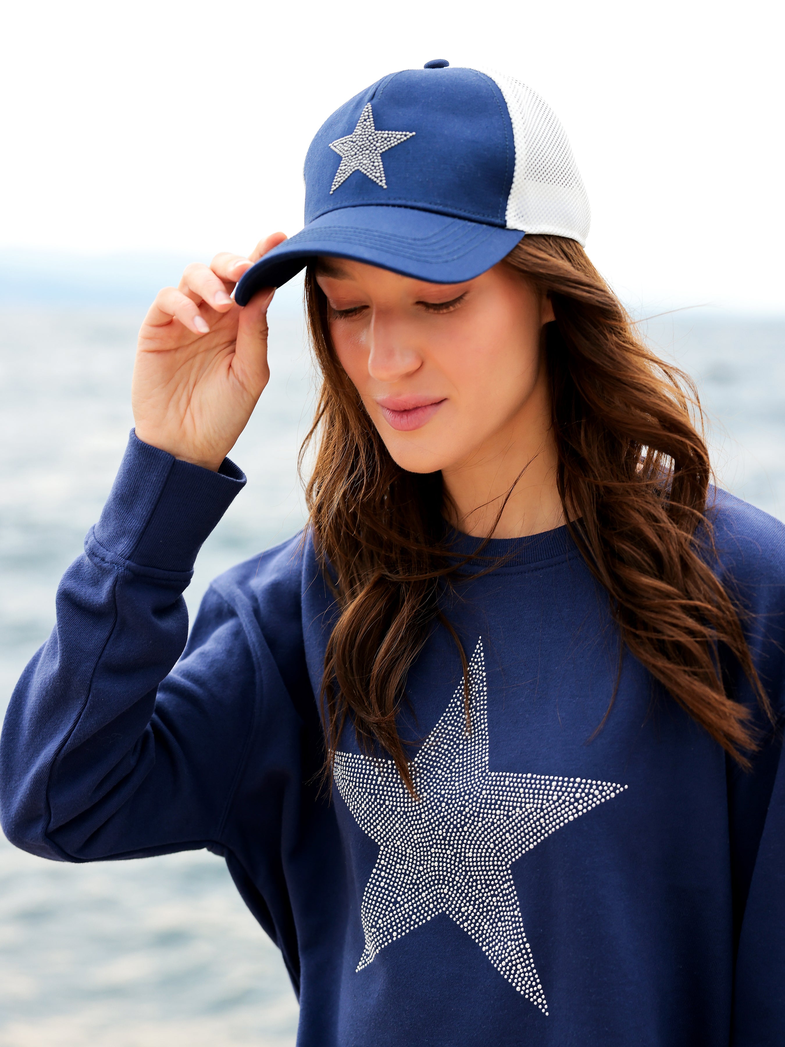 Shiraleah Star Sweatshirt, Navy