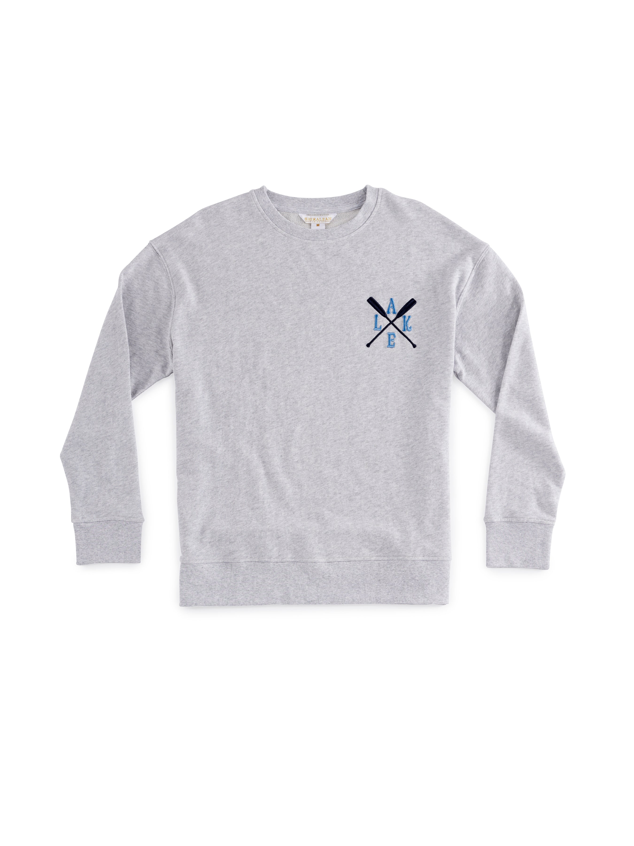 Shiraleah "Boat Season" Sweatshirt, Grey EXTRA LARGE