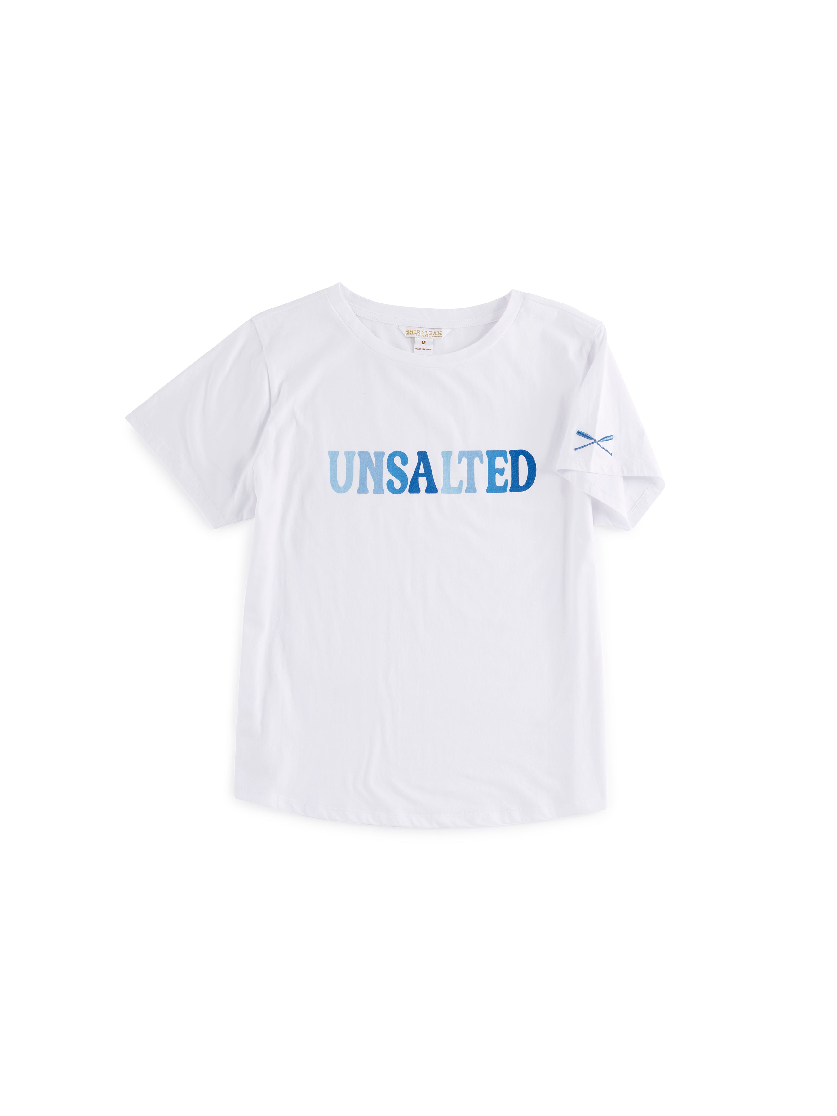 Shiraleah "Unsalted" T-Shirt, White EXTRA LARGE