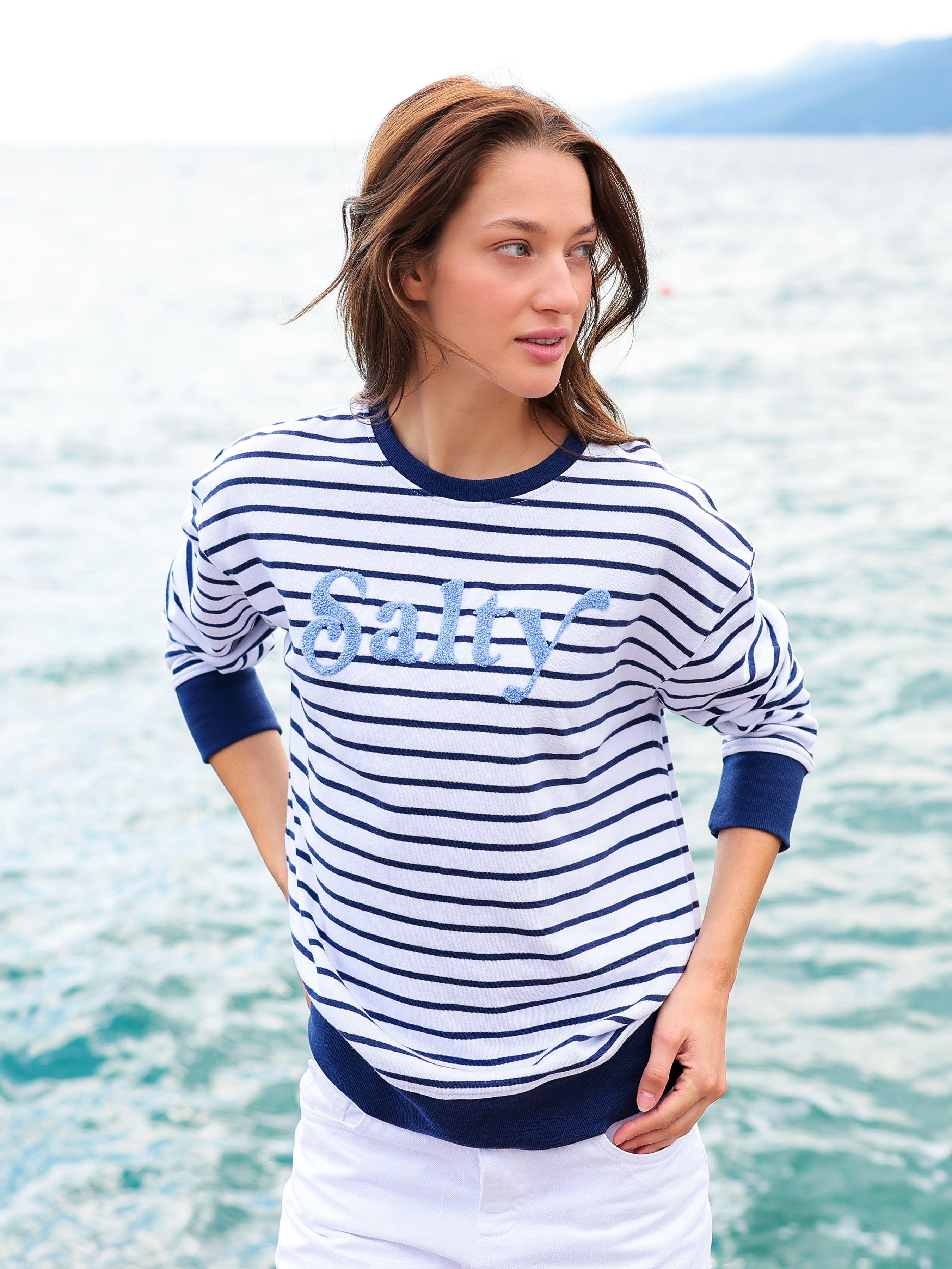 Shiraleah "Salty" Sweatshirt, Navy