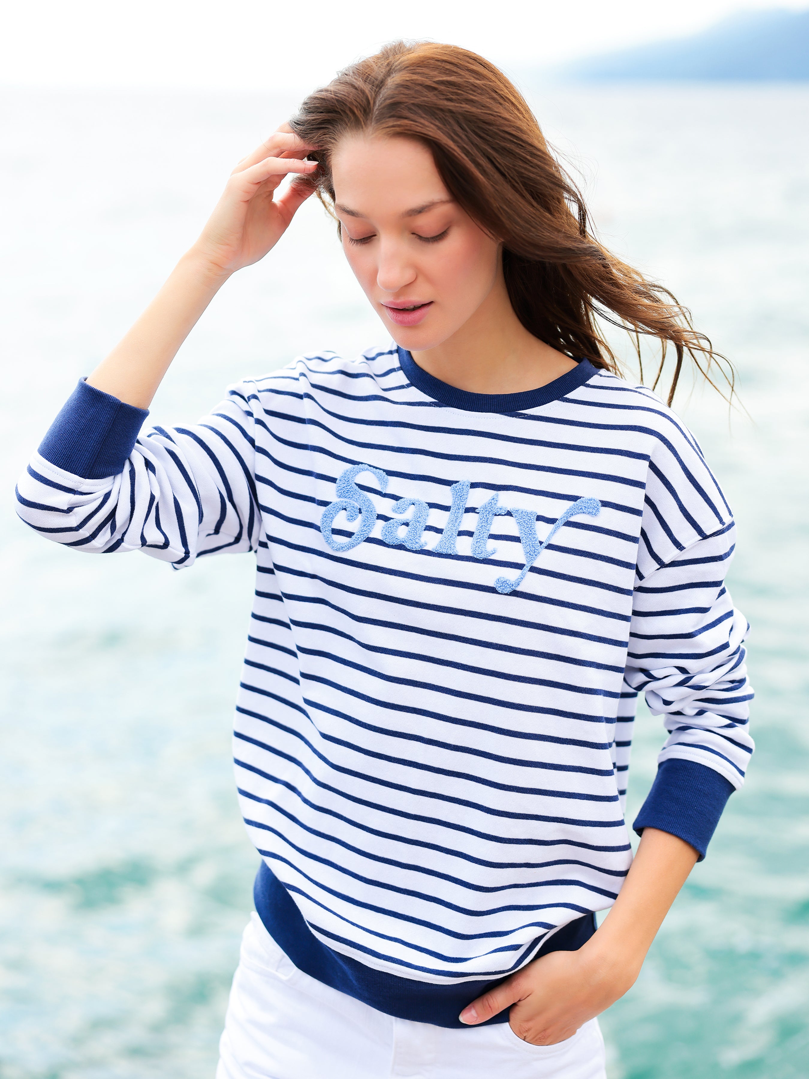 Shiraleah "Salty" Sweatshirt, Navy