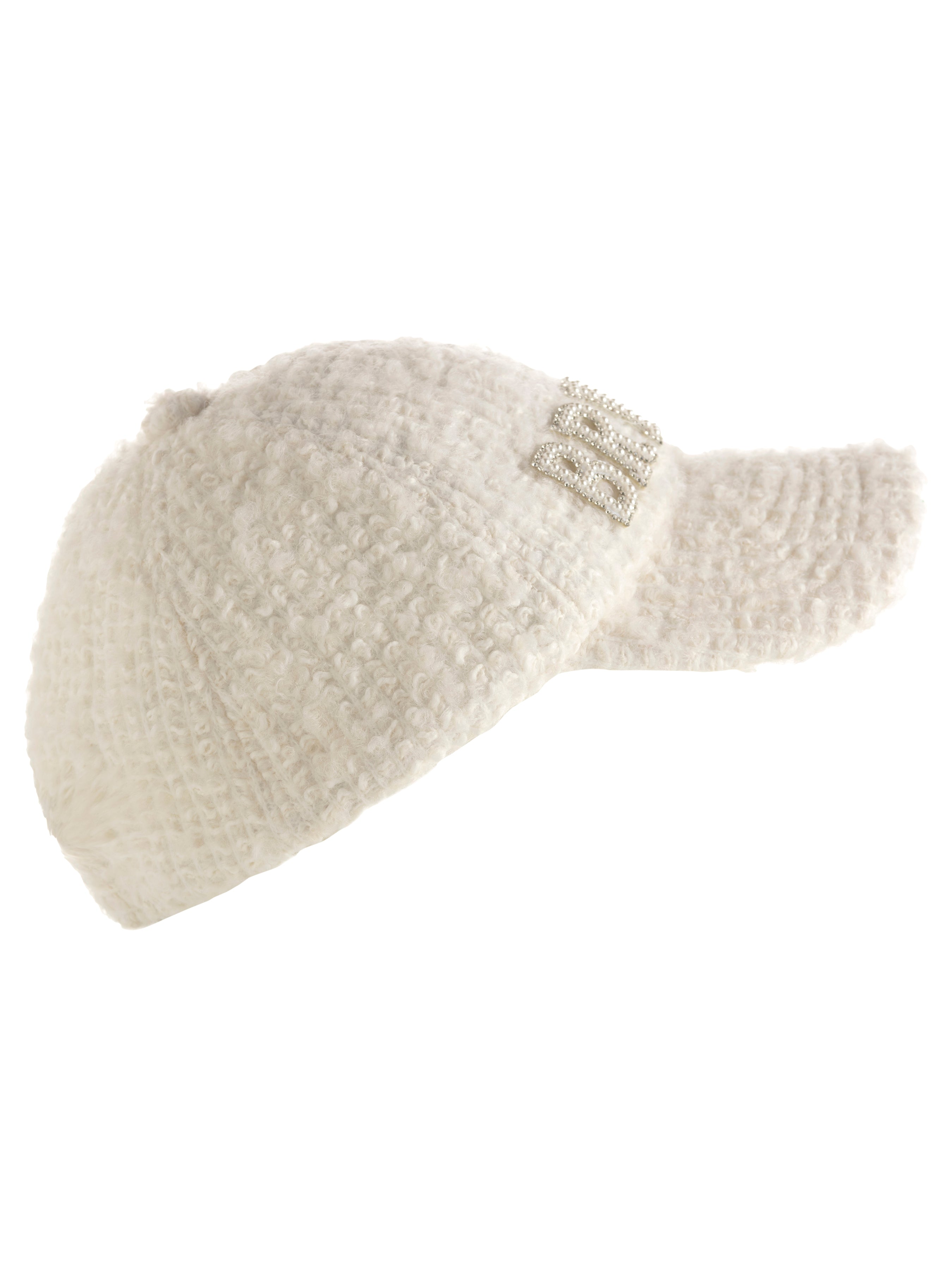 Shiraleah "Bride" Boucle Ball Cap, Ivory