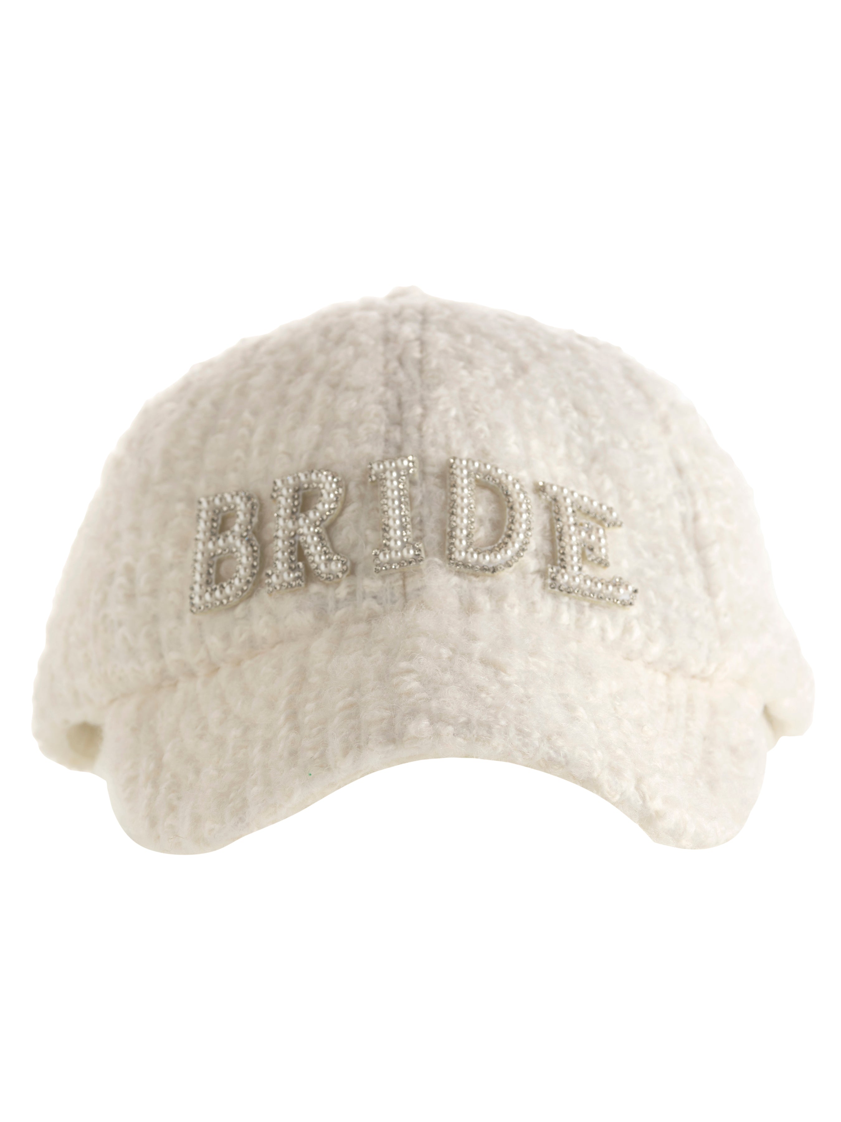 Shiraleah "Bride" Boucle Ball Cap, Ivory