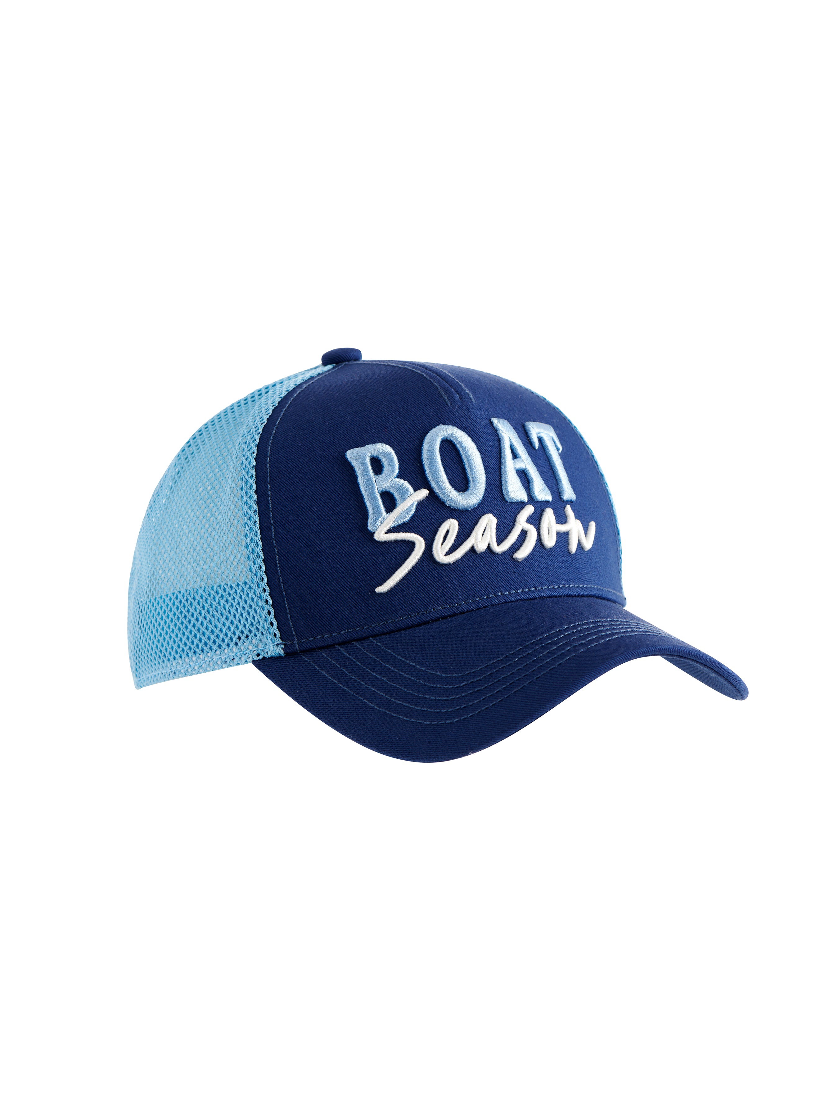 Shiraleah "Boat Season" Trucker Hat, Navy