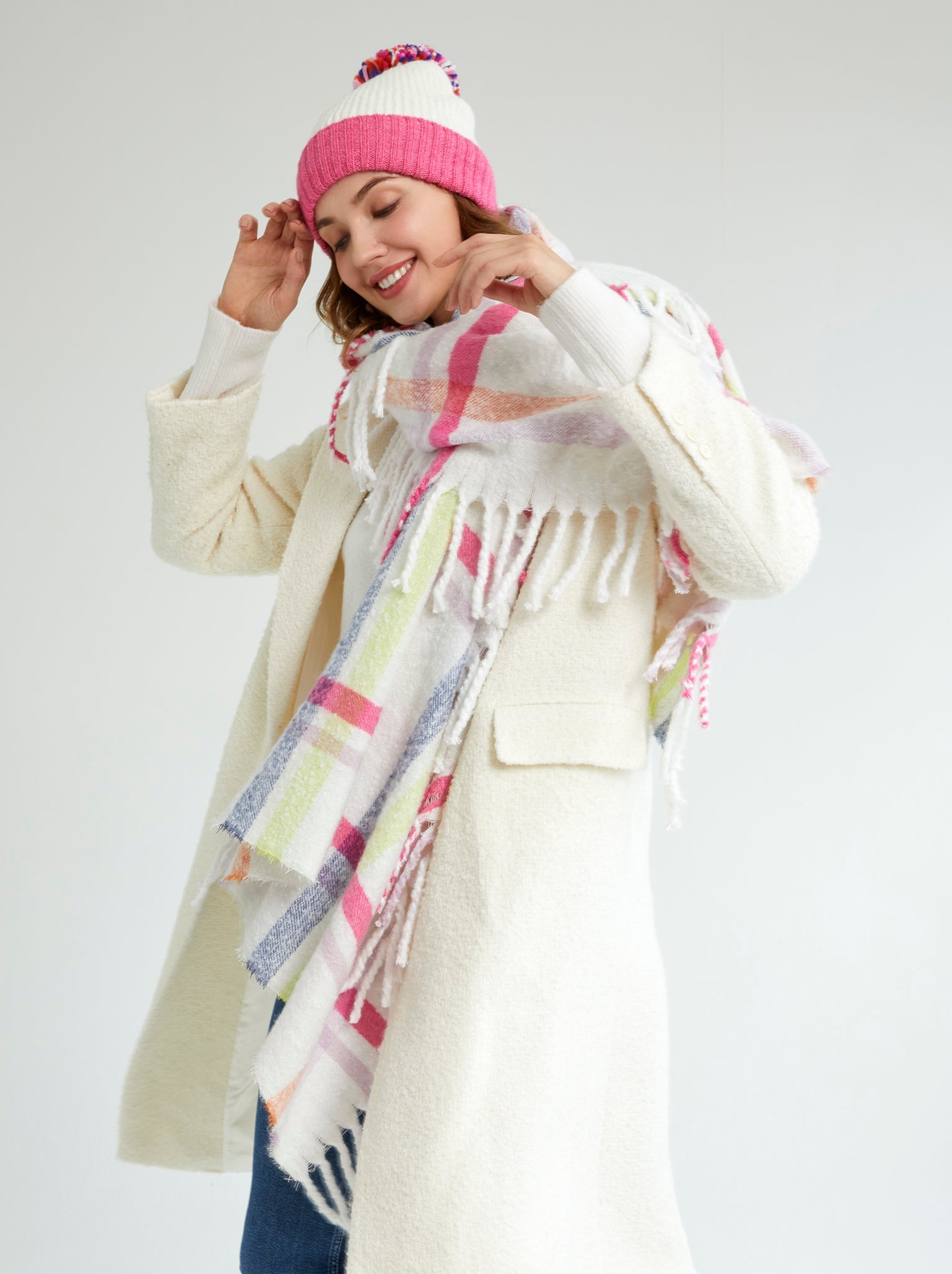 Shiraleah Lilou Scarf, Ivory