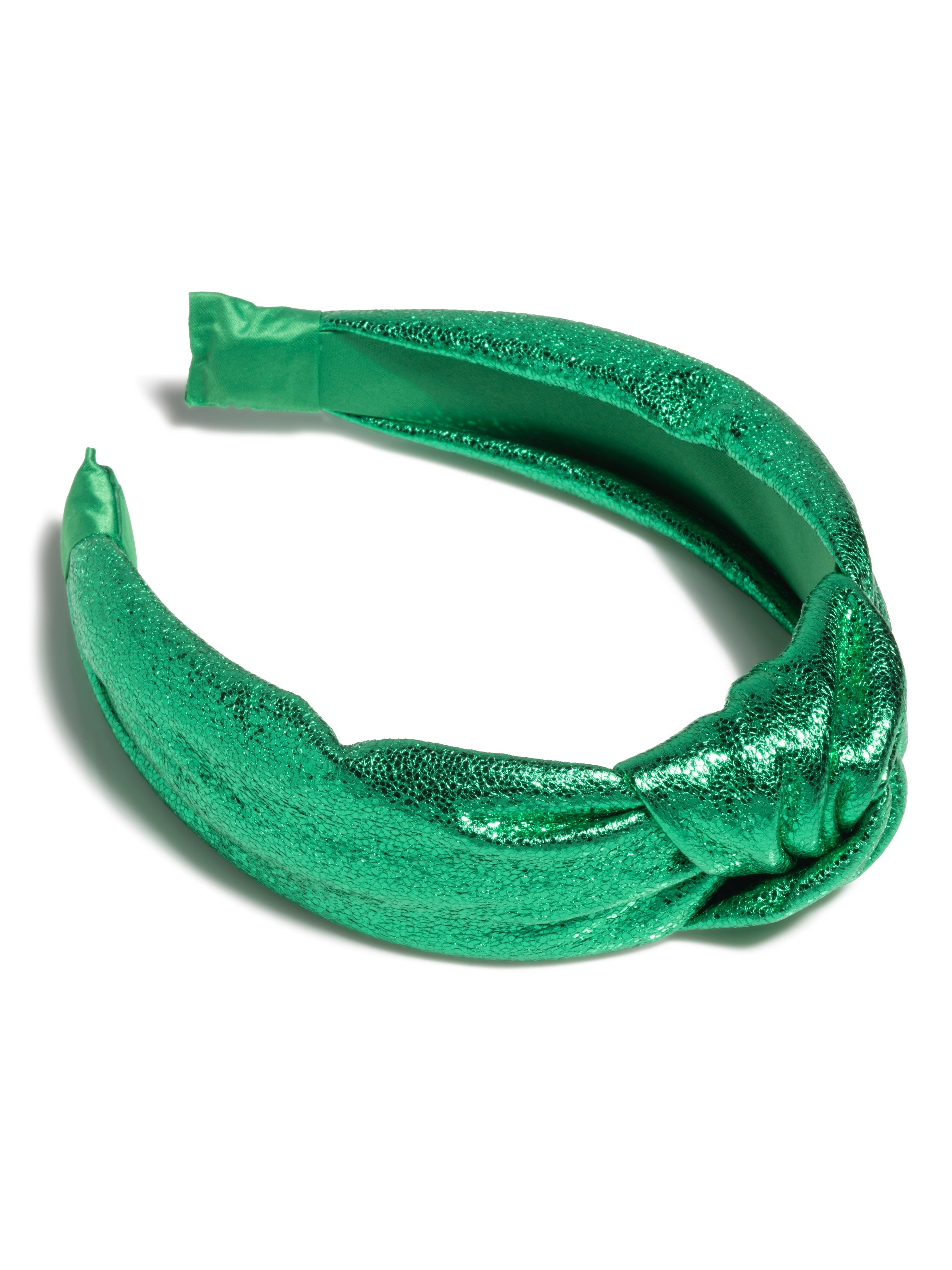 Shiraleah Metallic Knotted Headband, Green