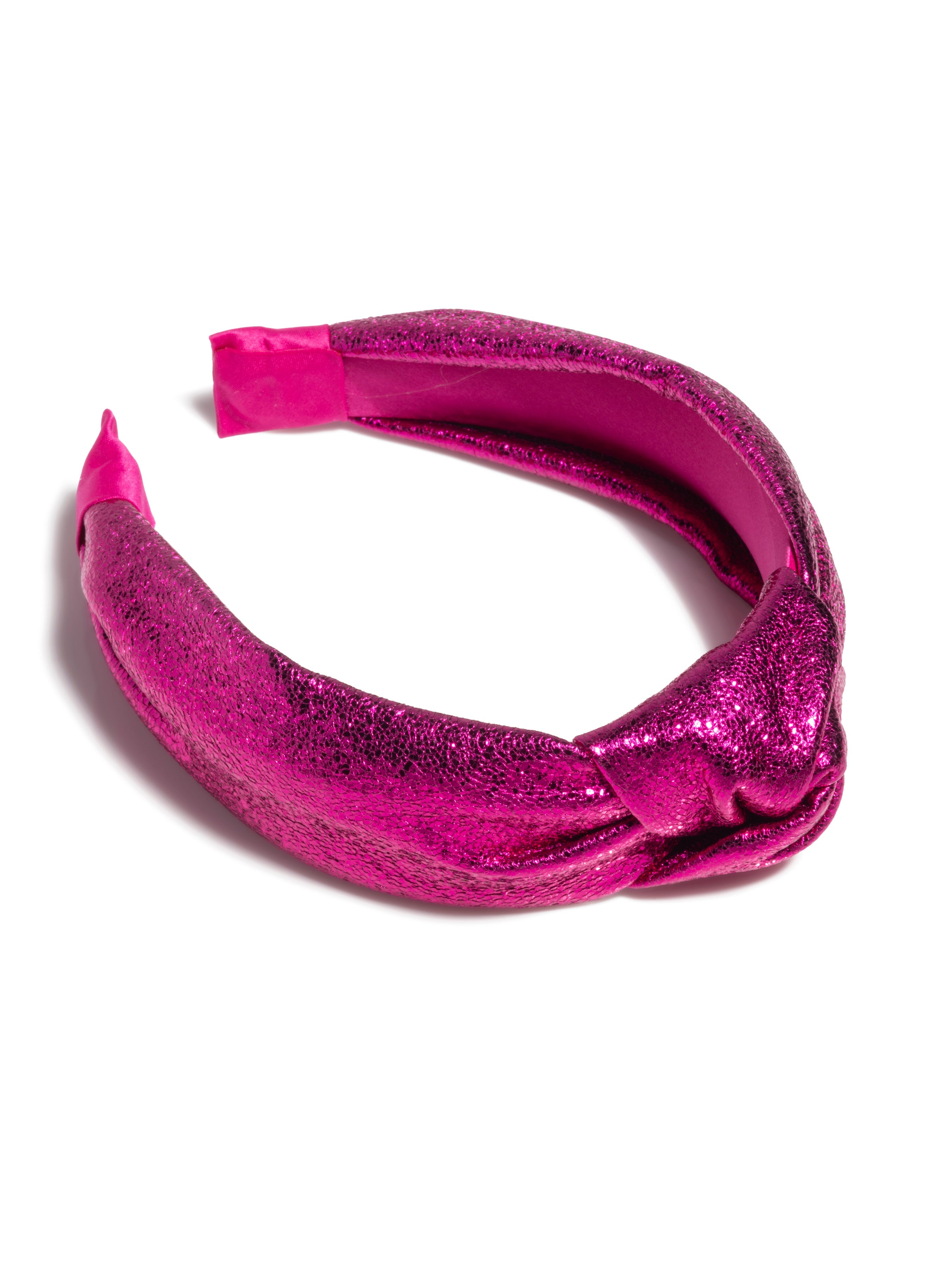 Shiraleah Metallic Knotted Headband, Magenta