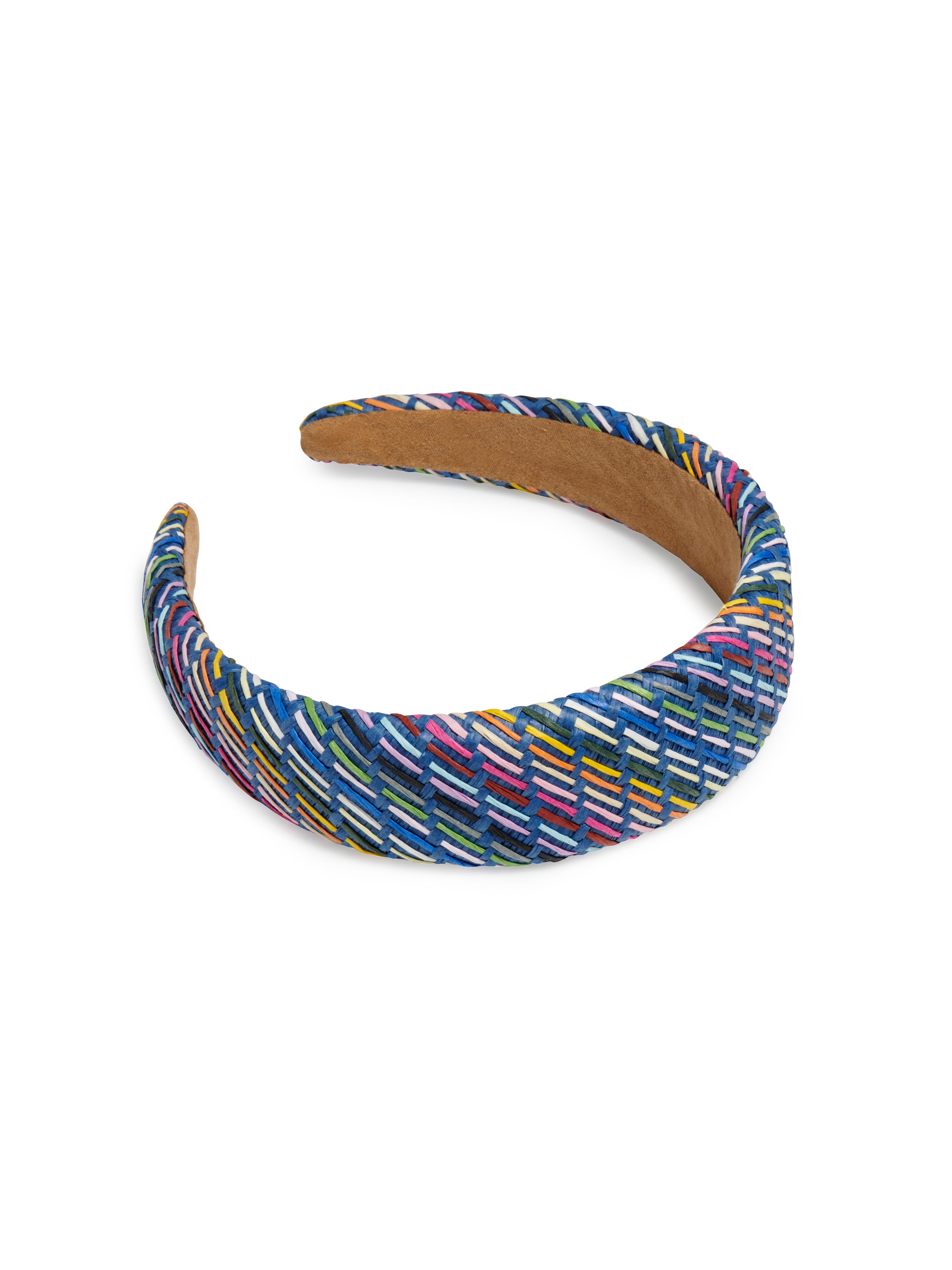 Shiraleah Paper Straw Padded Headband BLUE