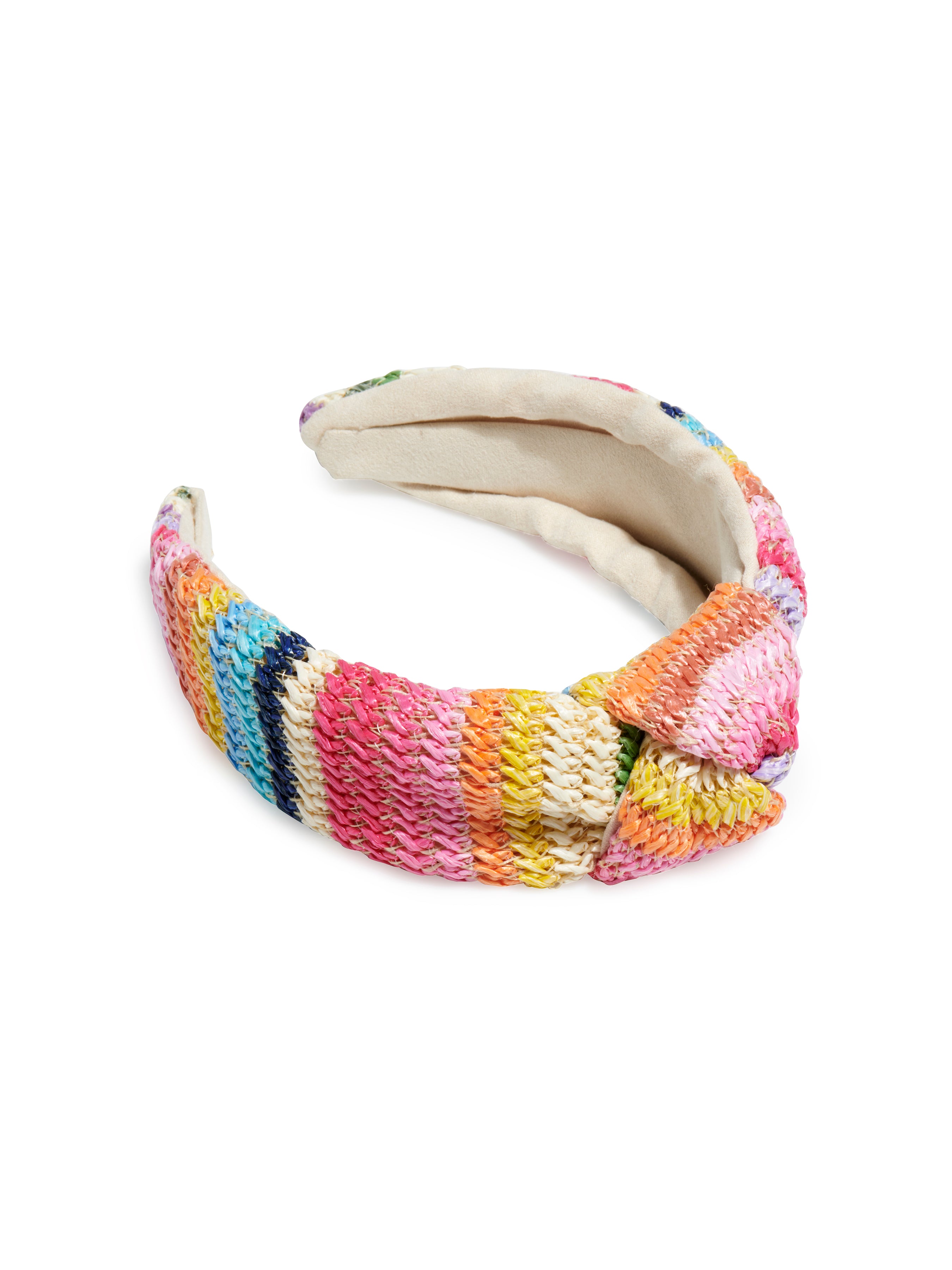 Shiraleah Rainbow Stripe Knotted Headband, Multi