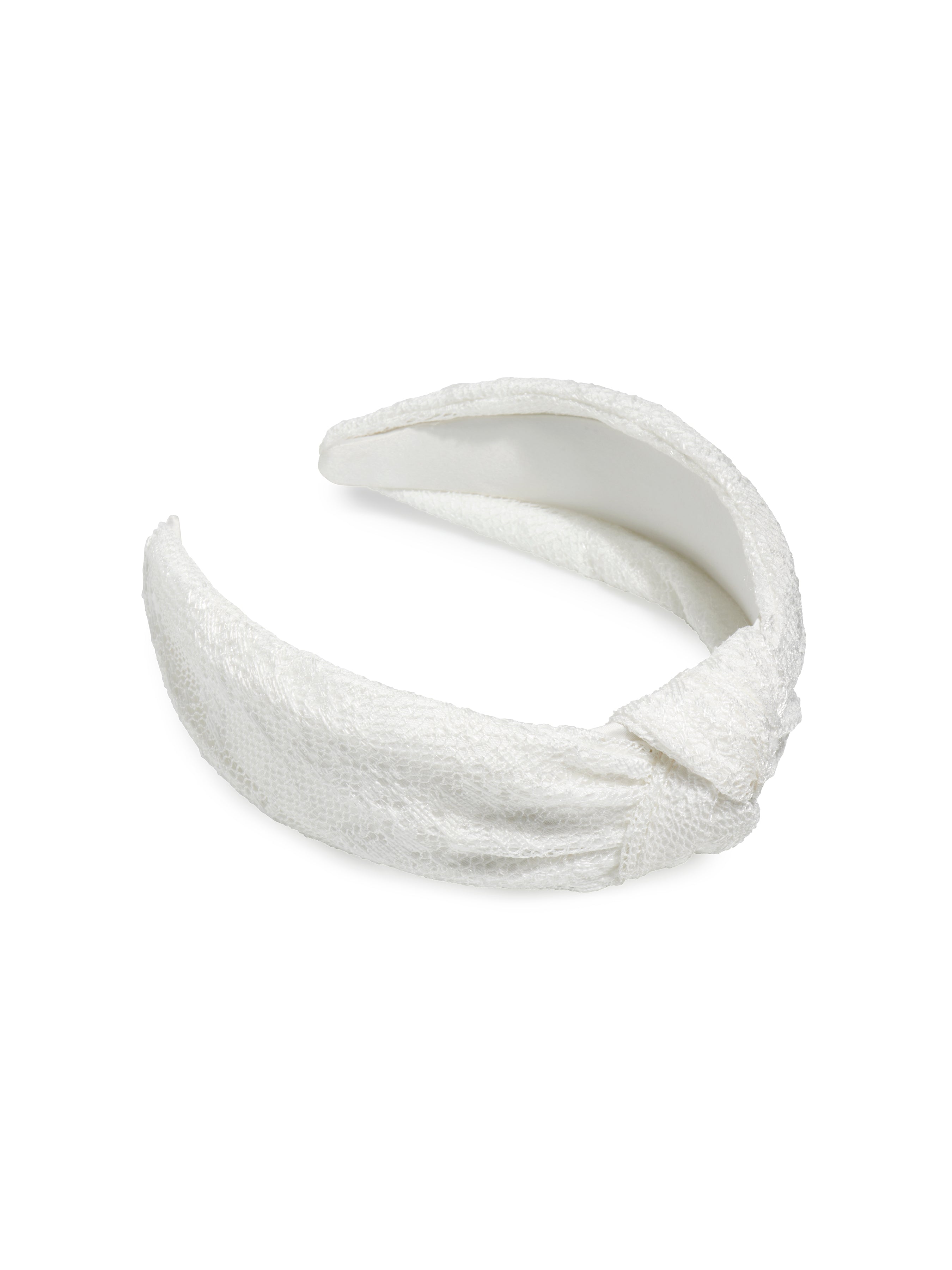 Shiraleah Lacey Knotted Headband, White