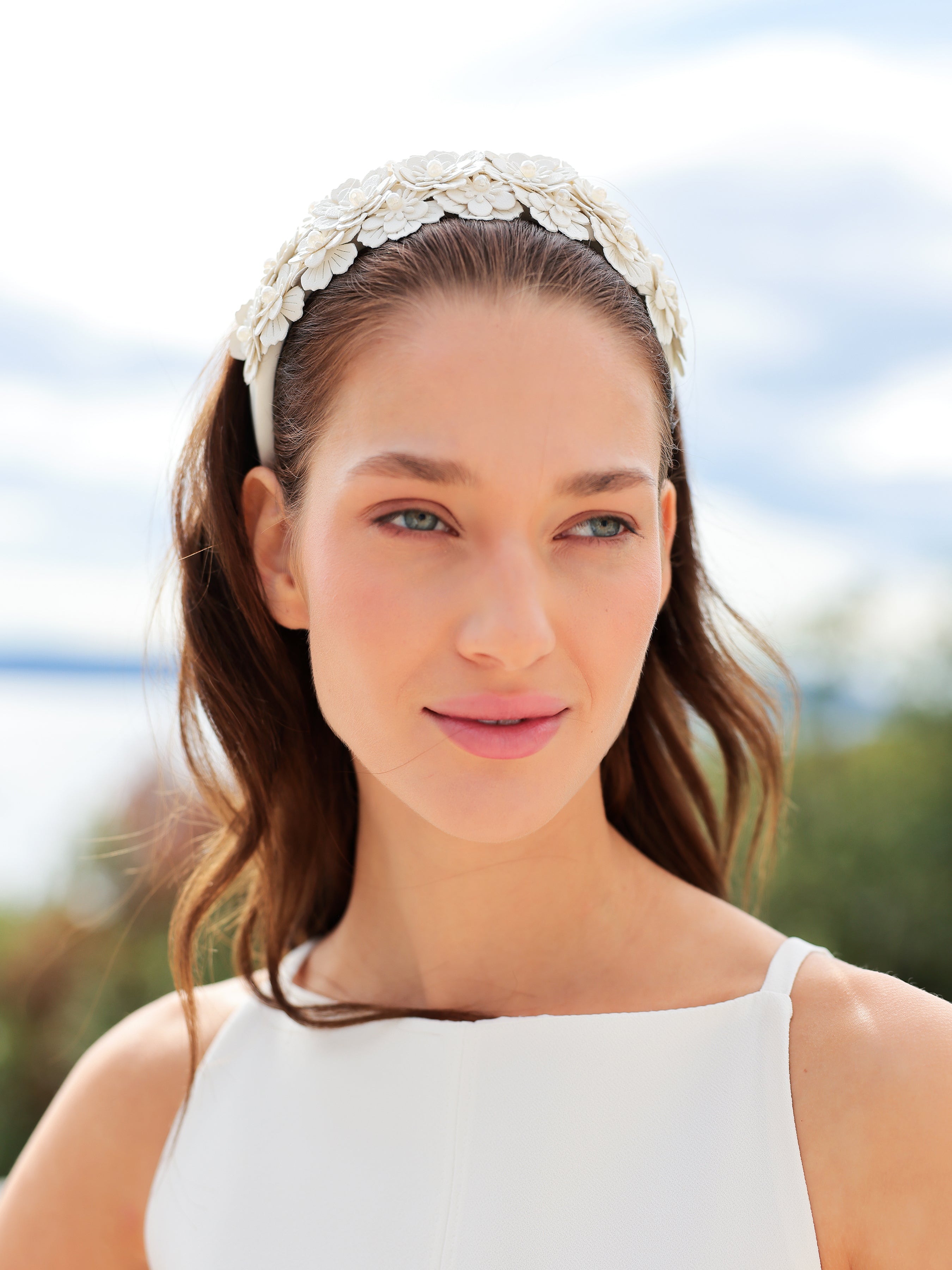 Shiraleah Flora Headband, Ivory