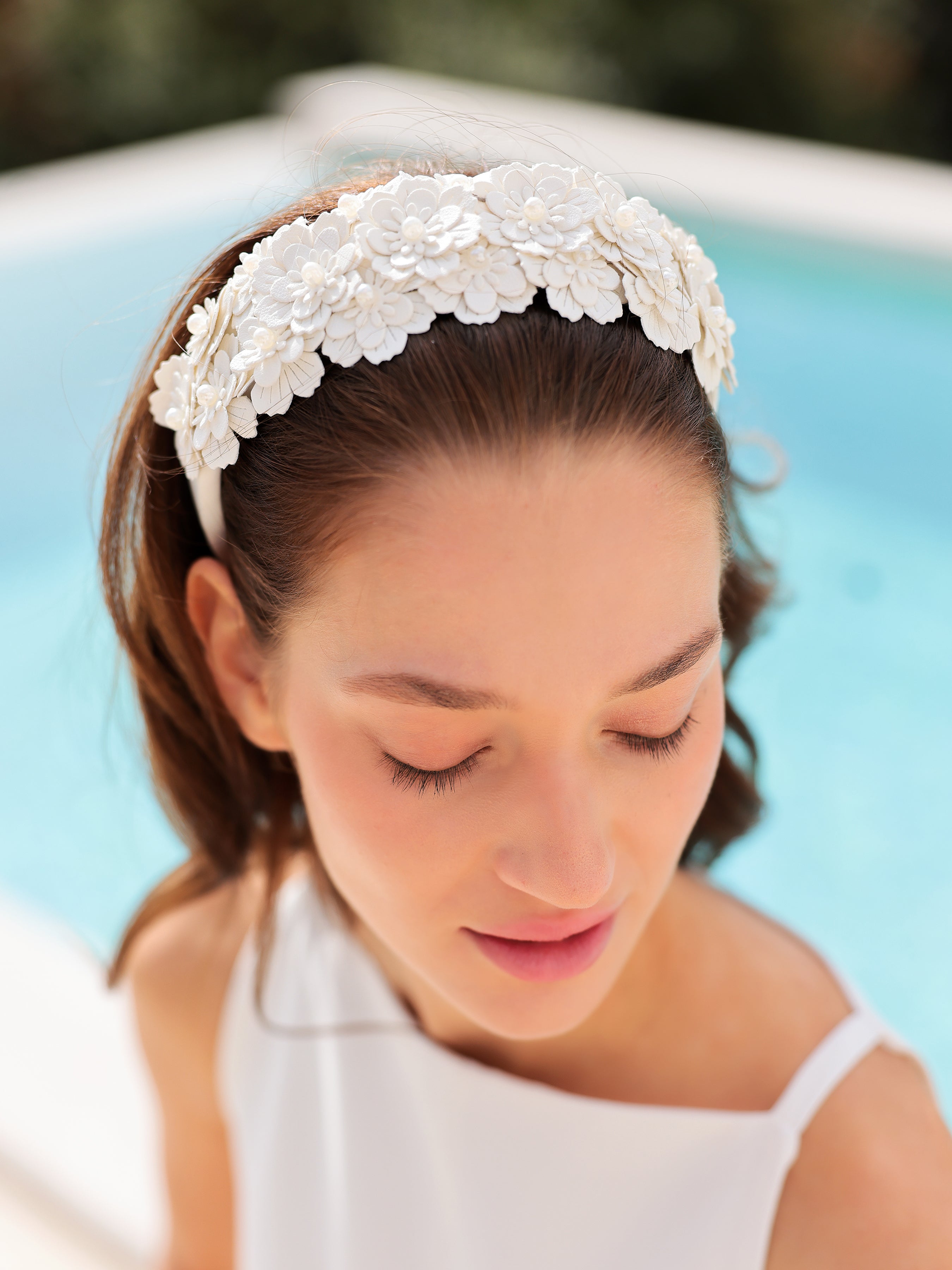 Shiraleah Flora Headband, Ivory