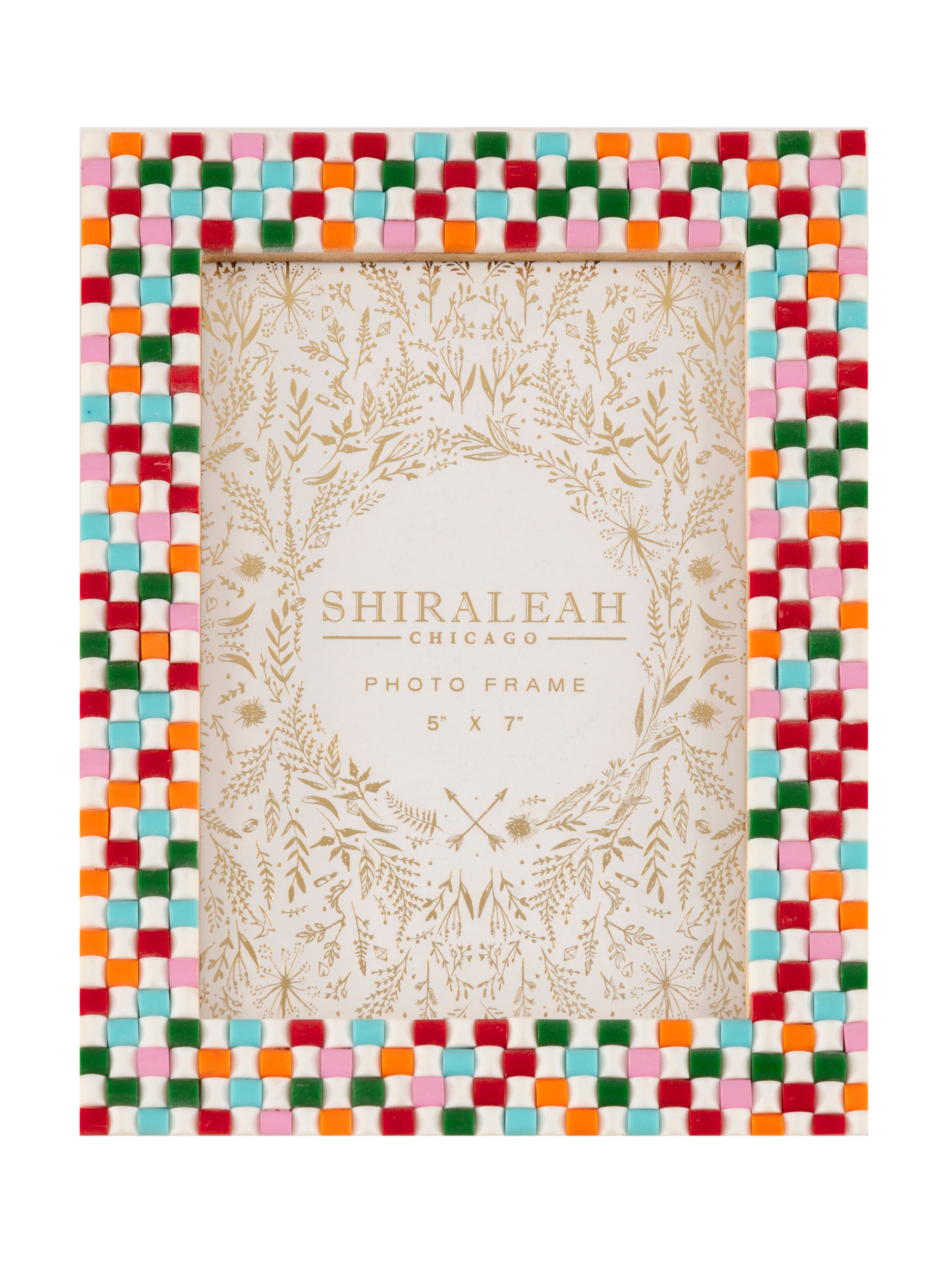 Shiraleah Viva 5" X 7" Mosaic Picture Frame, Multi