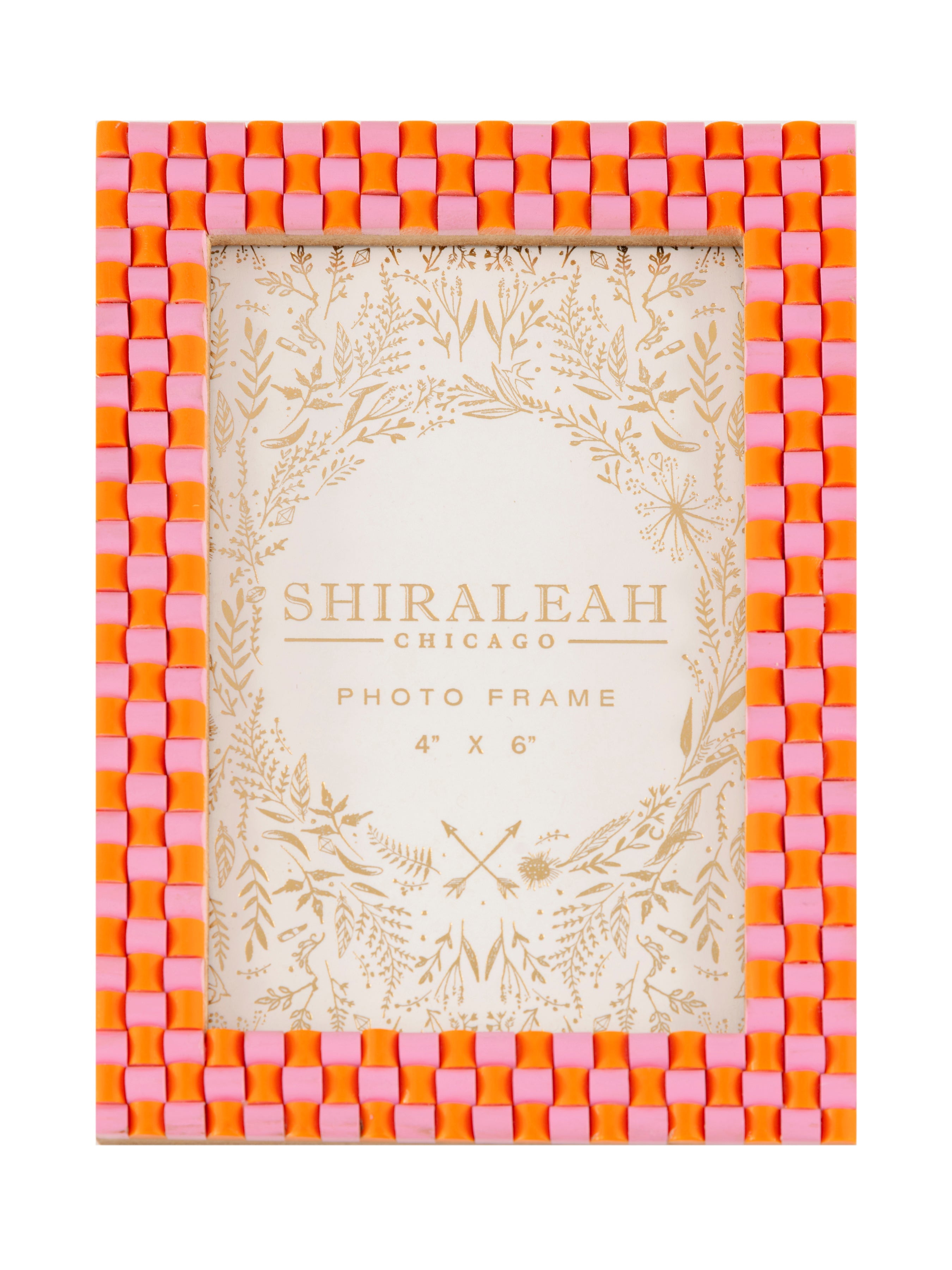 Shiraleah Viva 4" X 6" Check Picture Frame, Multi