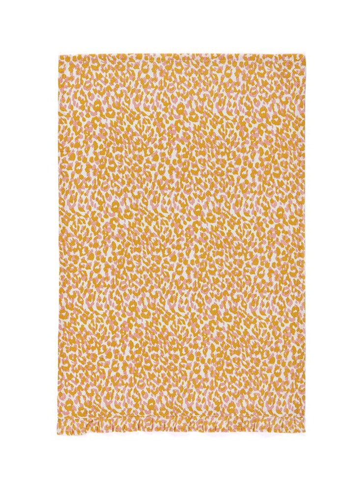 Shiraleah Nora Leopard Print Tea Towel, Multi