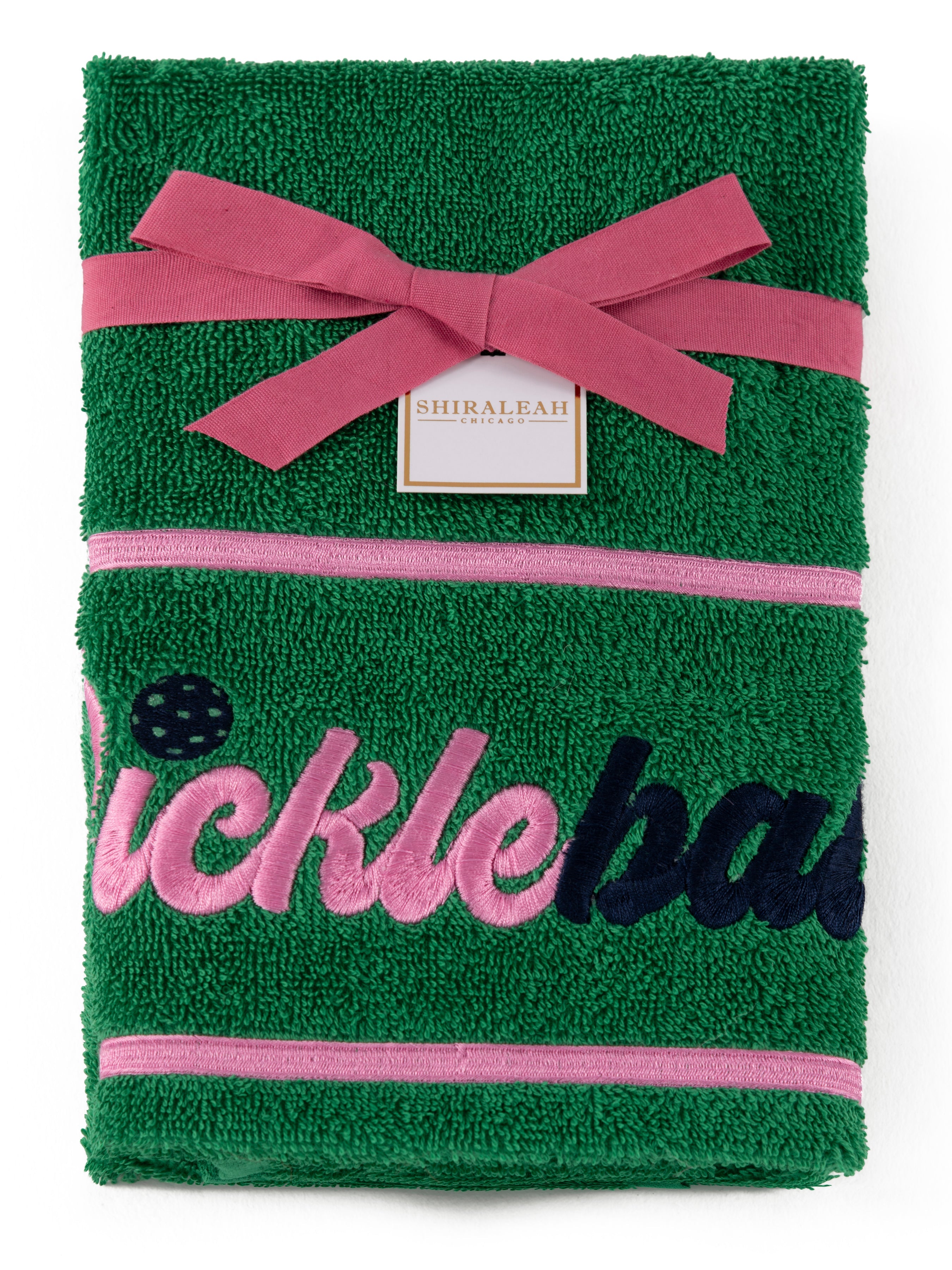 Shiraleah "Pickleballer" Towel, Green