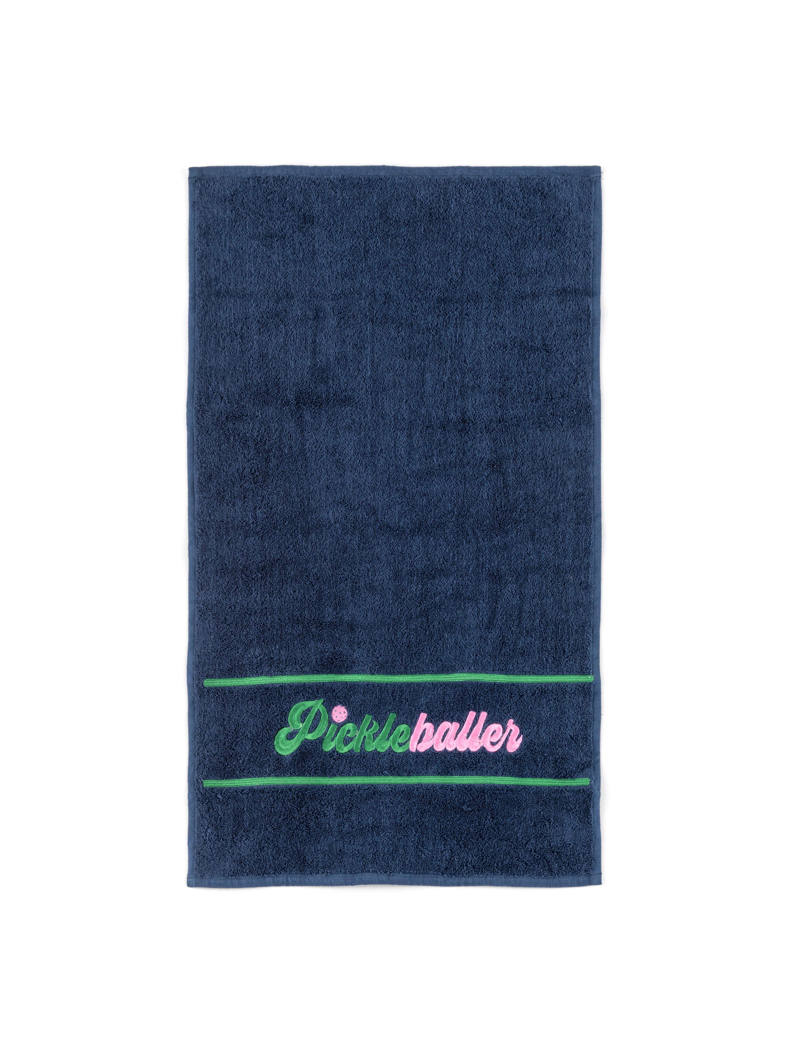 Shiraleah "Pickleballer" Hand Towel, Navy