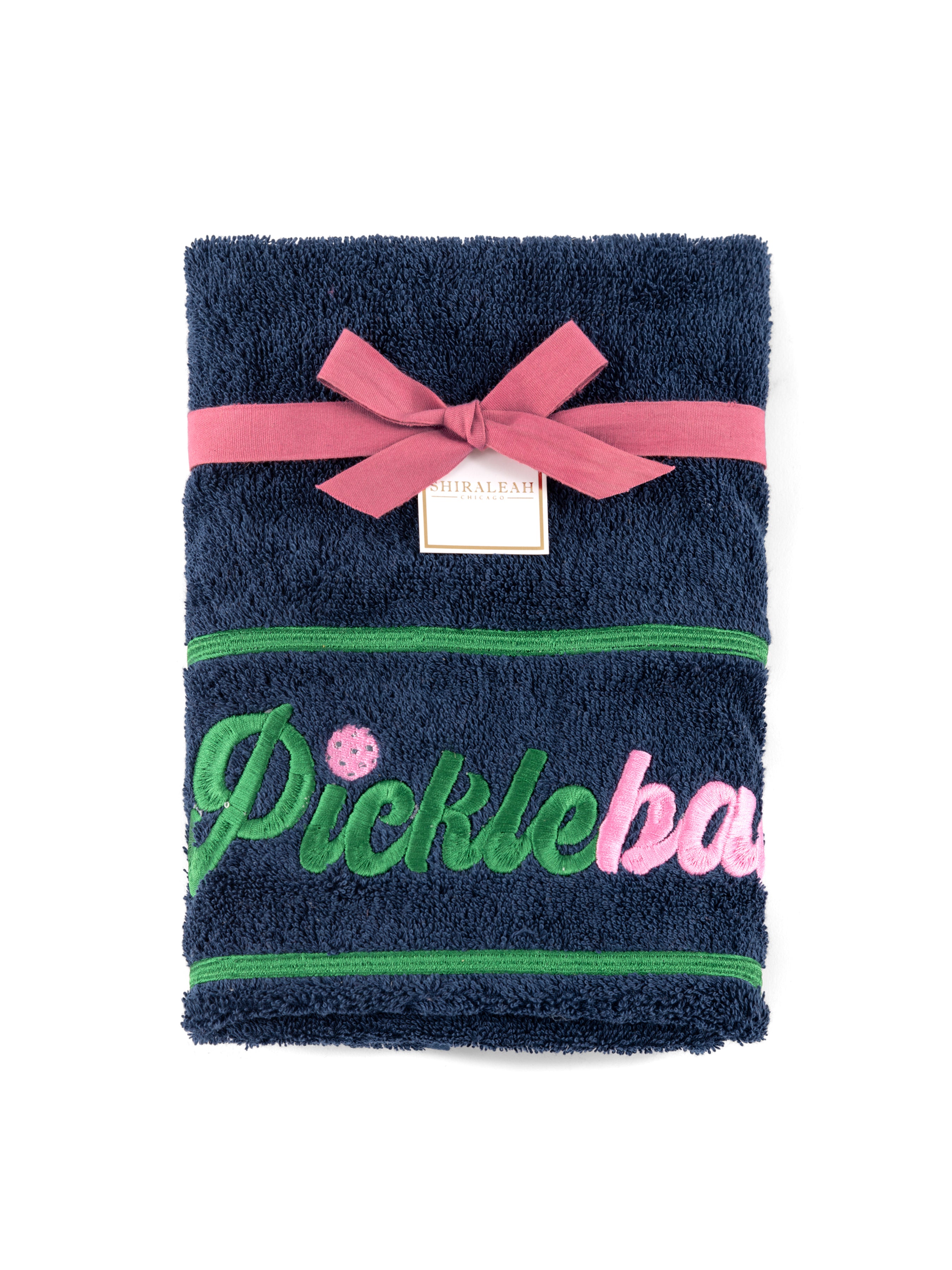 Shiraleah "Pickleballer" Hand Towel, Navy