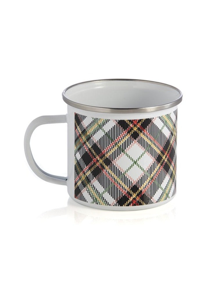 Shiraleah Tartan Plaid Enamel Mug, Multi