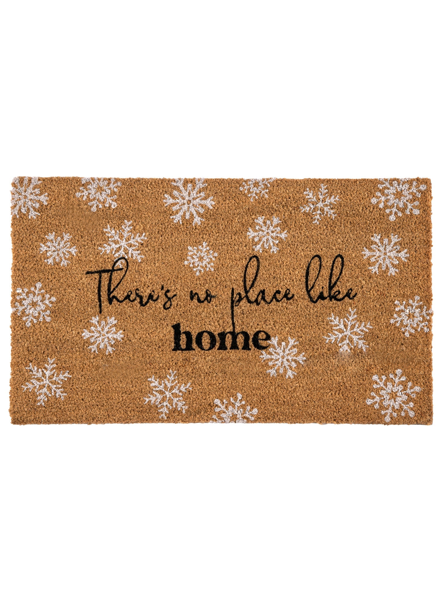 Shiraleah "There's No Place Like Home" Holiday Doormat, Natural