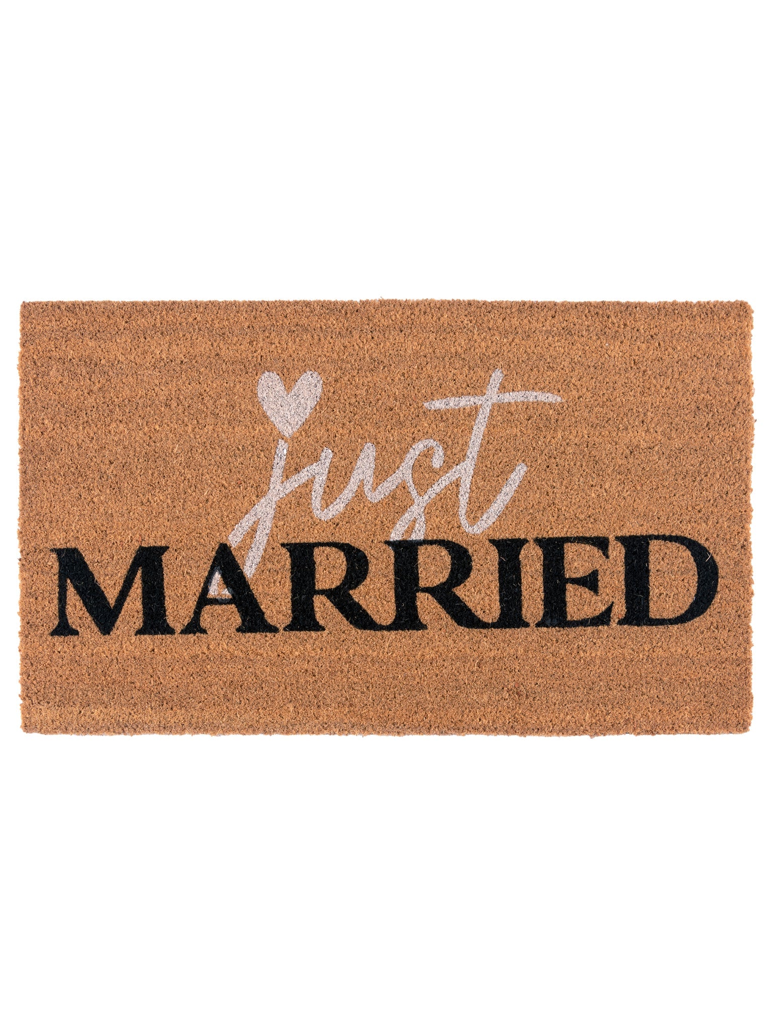 Shiraleah "Just Married" Doormat, Natural