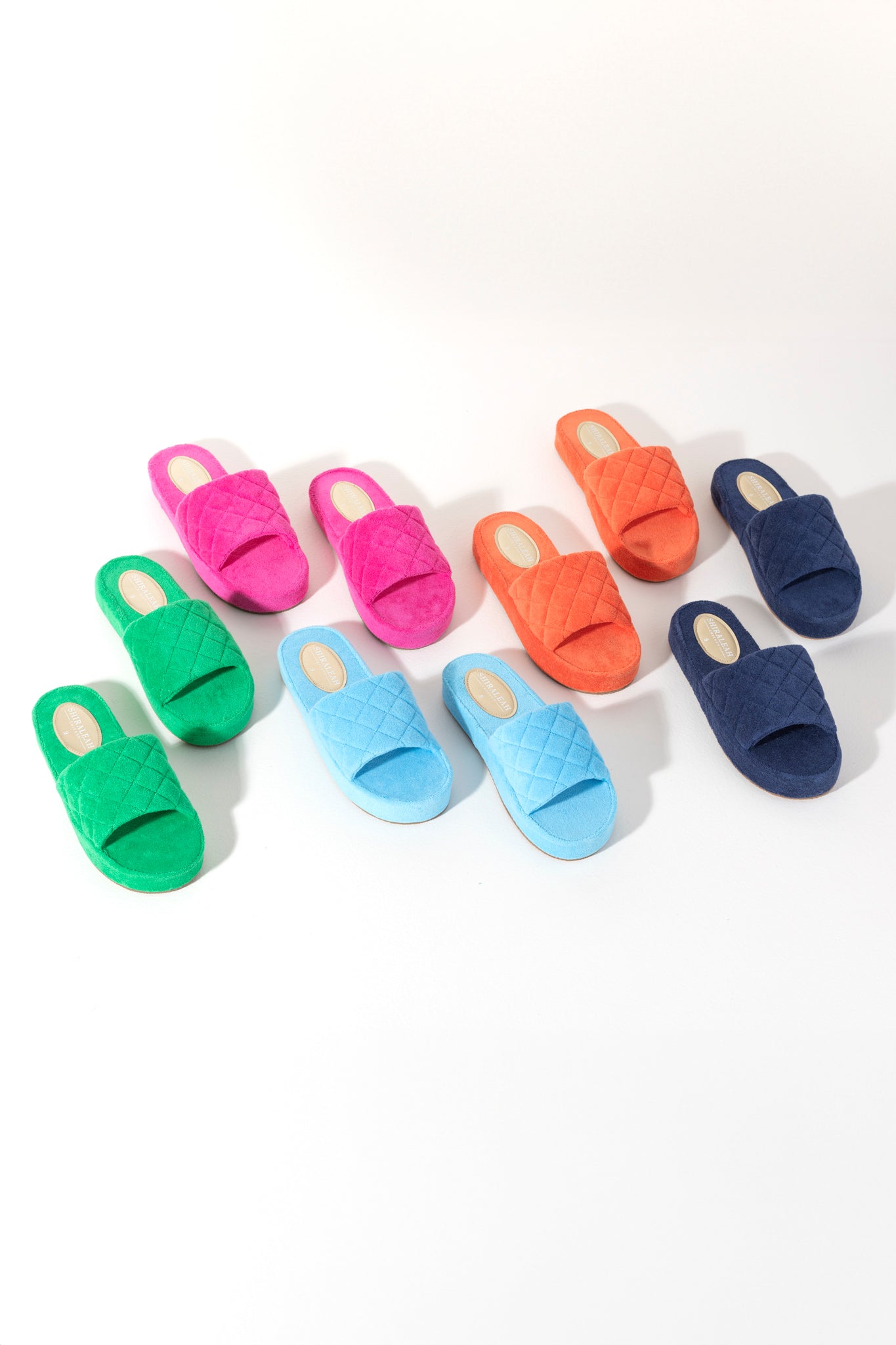 Shiraleah Sol Terry Pool Slides, Orange - FINAL SALE ONLY