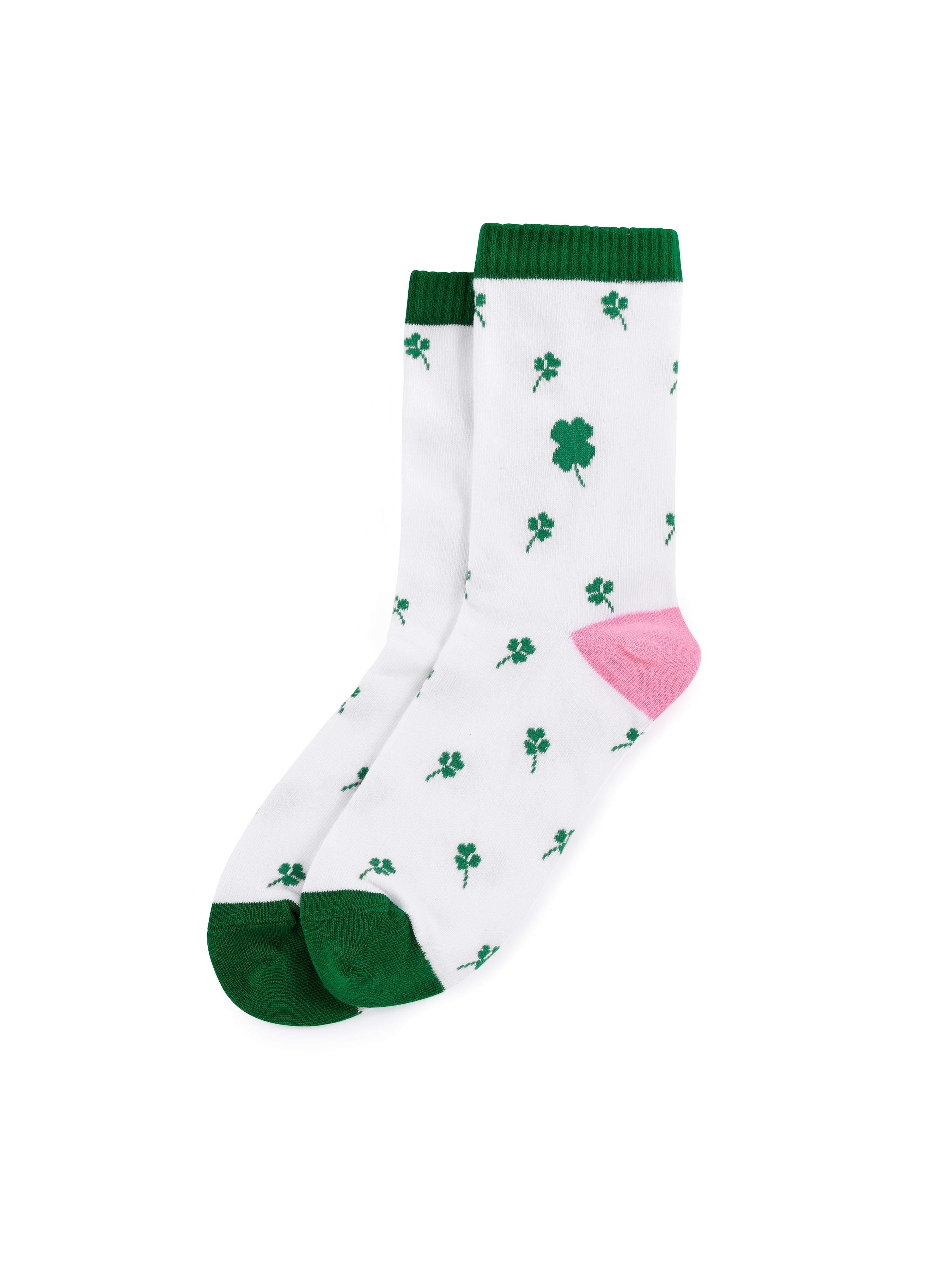 Shiraleah Lucky Shamrock Socks, Green