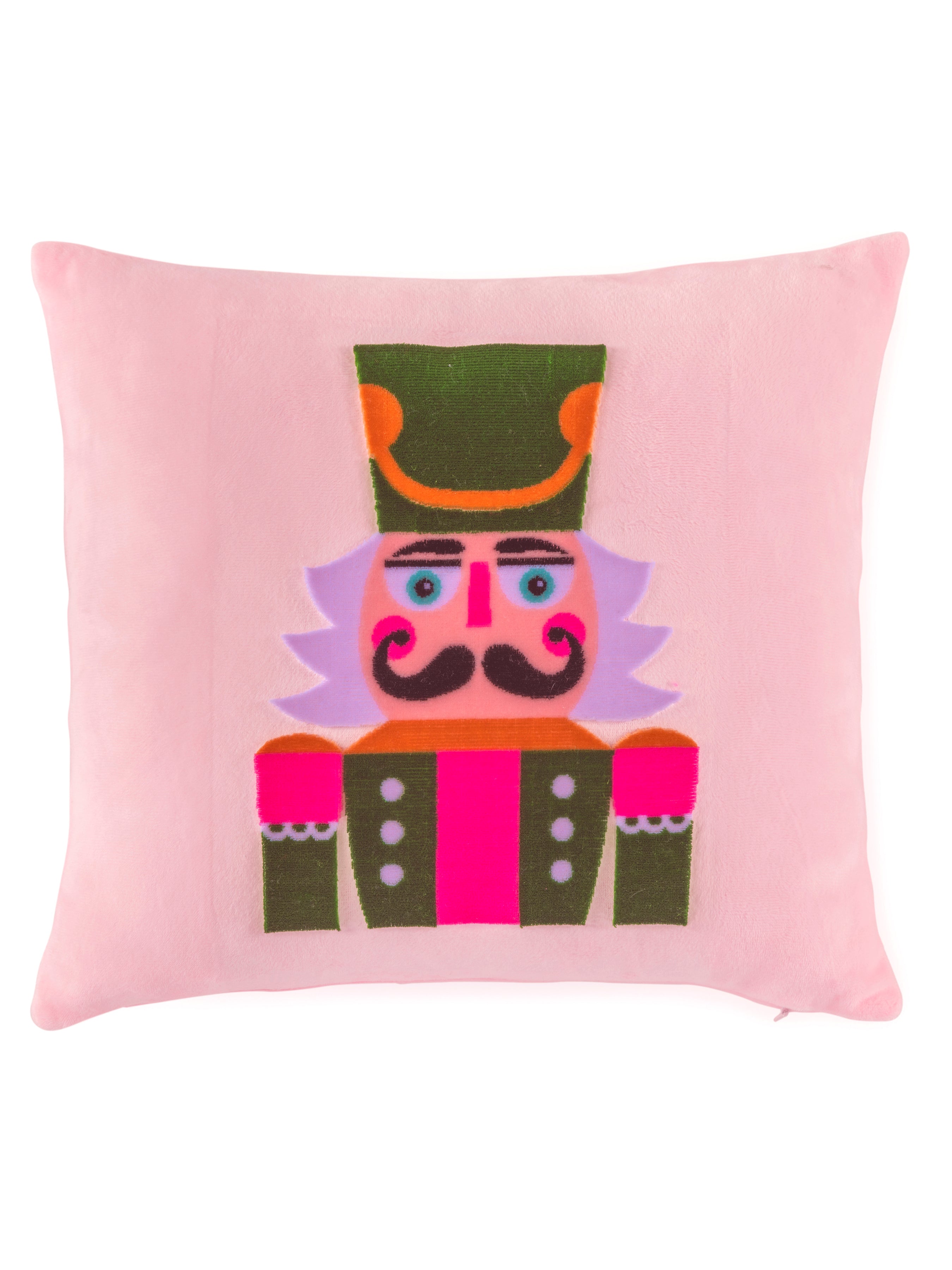 Shiraleah Nutcracker Pillow, Blush