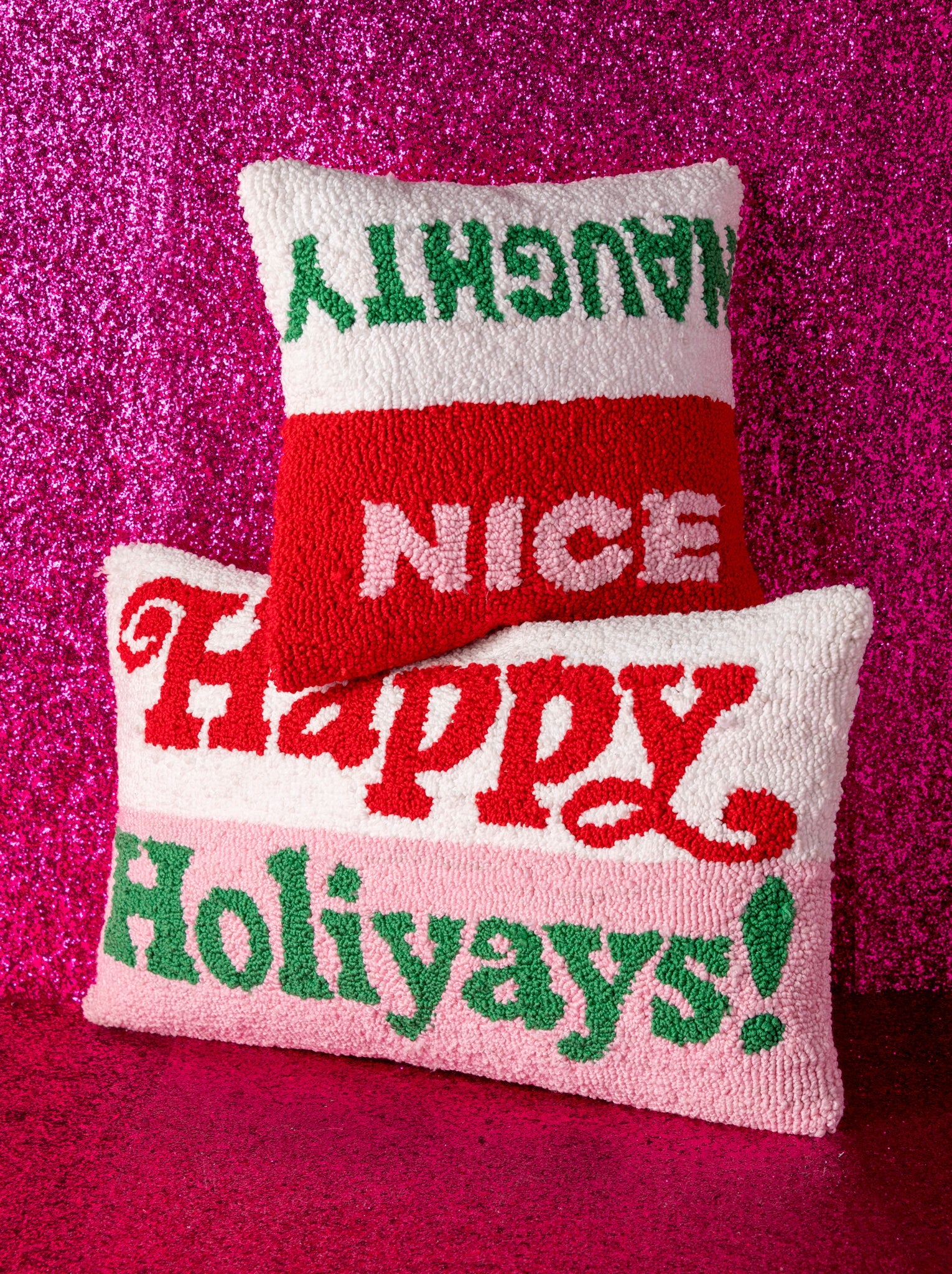 Shiraleah "Happy Holiyays!" Pillow, Multi