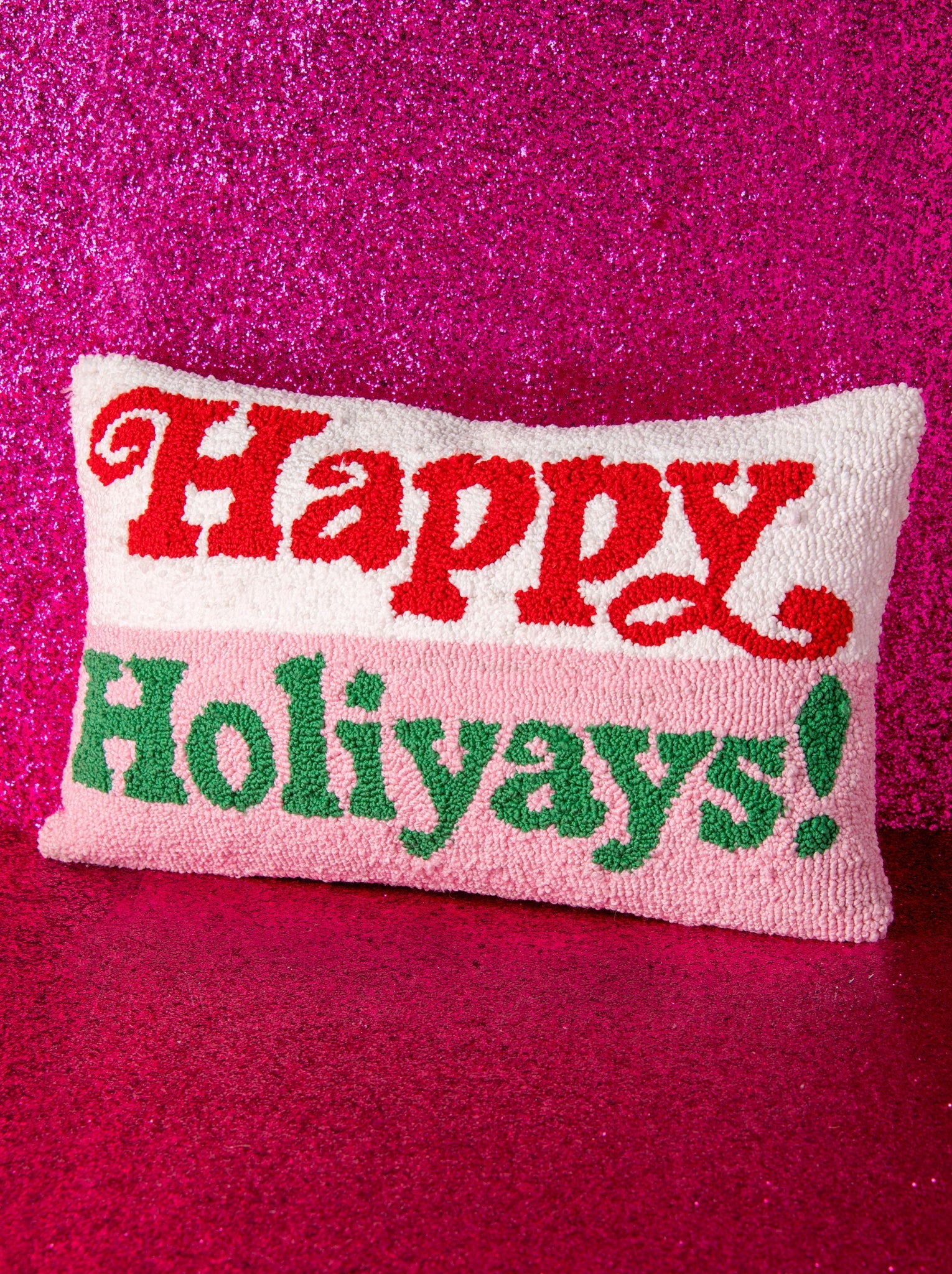 Shiraleah "Happy Holiyays!" Pillow, Multi