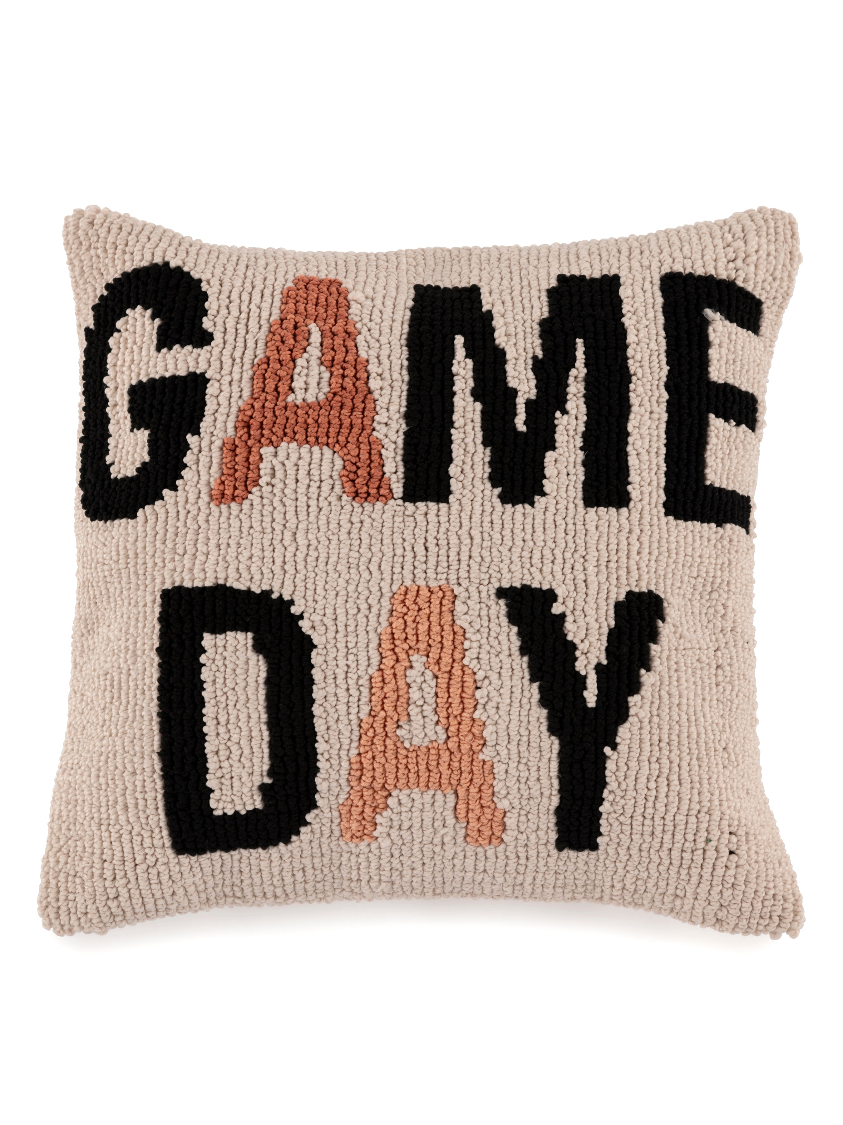 Shiraleah "Game Day" Pillow, Putty